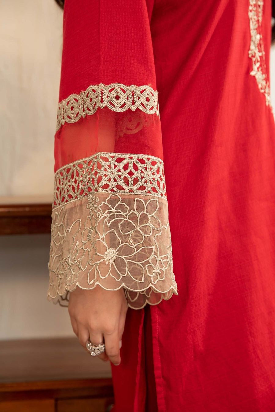 Maria.b embroidered 3 piece winter wear