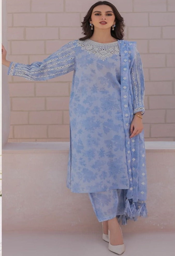 3 Piece Baroque Digital Print Linen