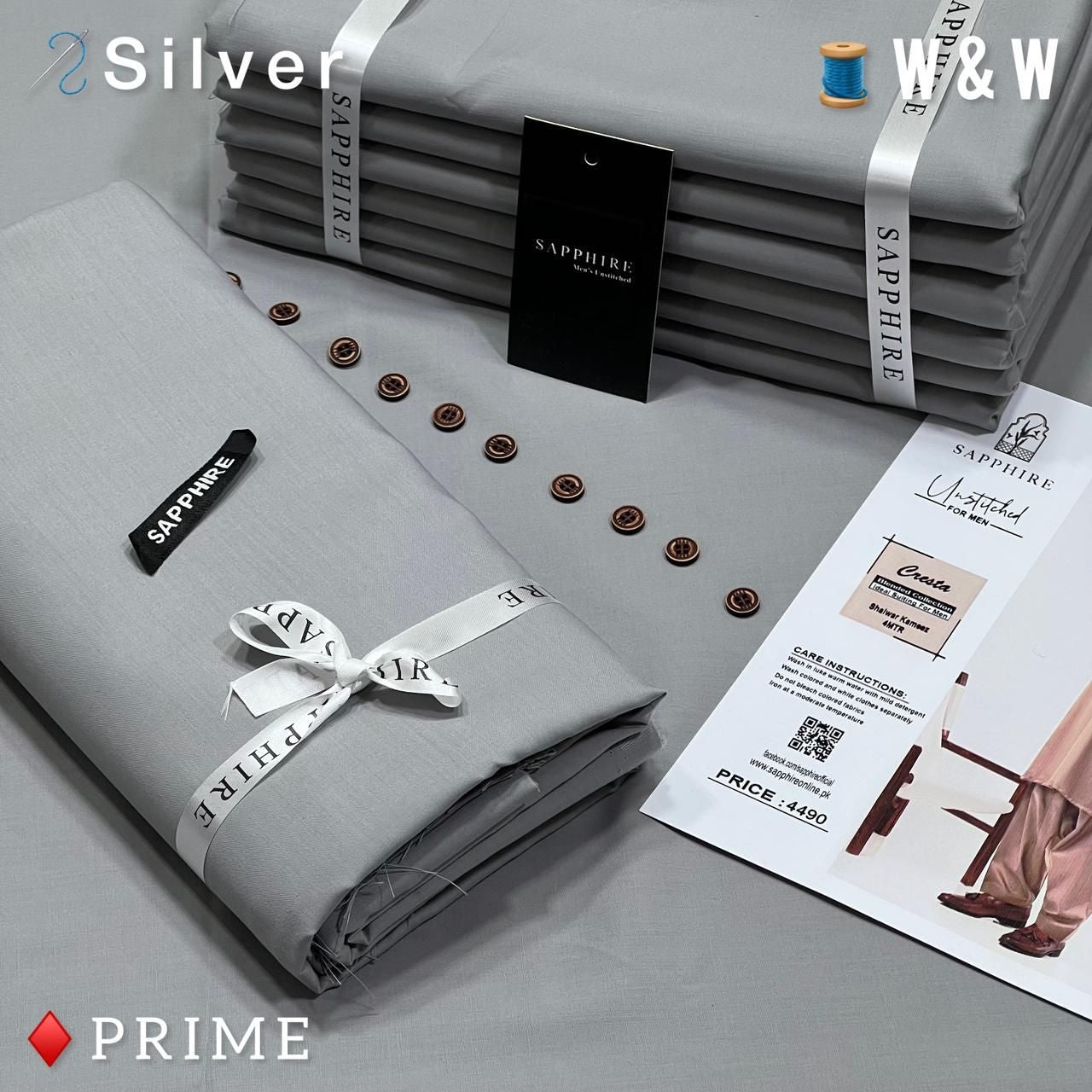 Sapphire Men’s Wash N Wear suit