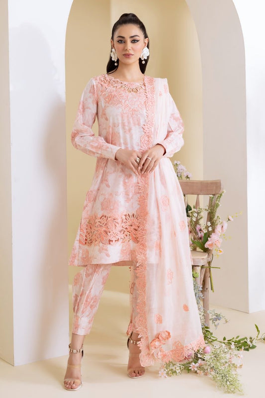 Iznik 3 piece digital print karandi suit
