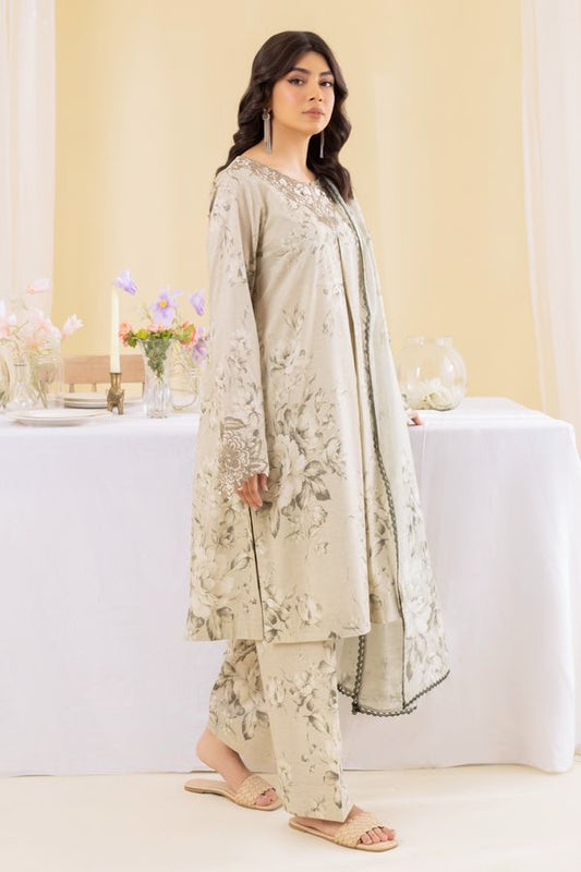 Iznik 3 piece digital print karandi suit