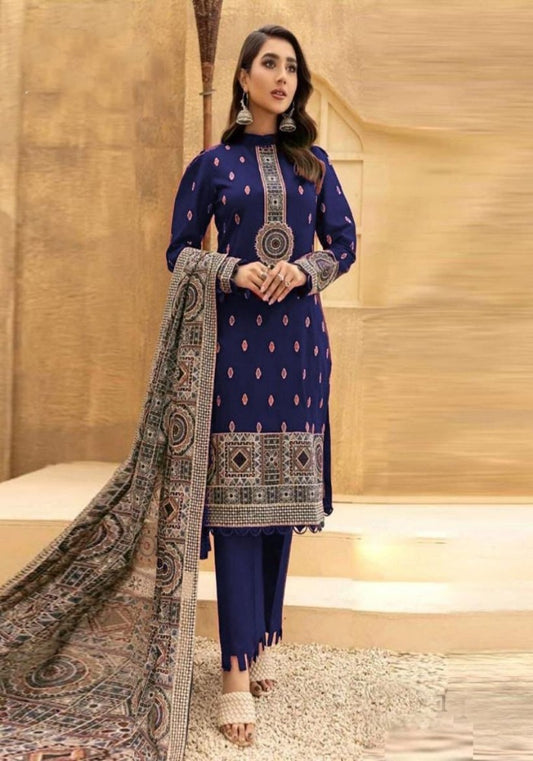 Bareeze karandi party wear 3pc dress