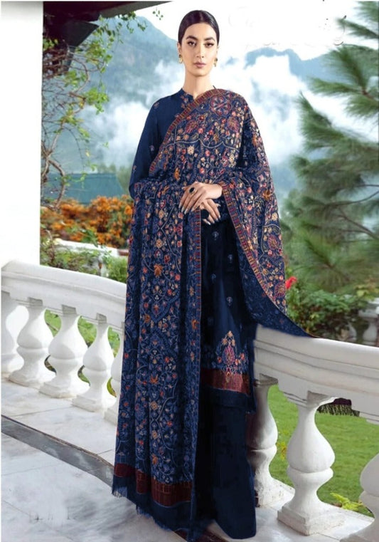 Bareeze karandi party wear 3pc dress