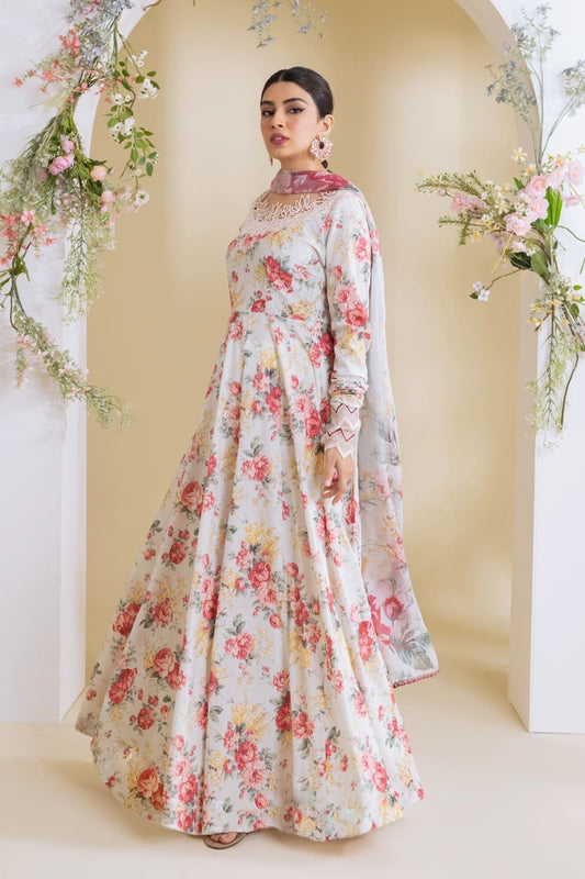 Iznik 3 piece digital print karandi suit