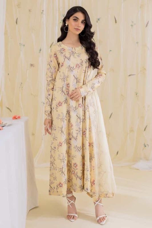 Iznik 3 piece digital print karandi suit